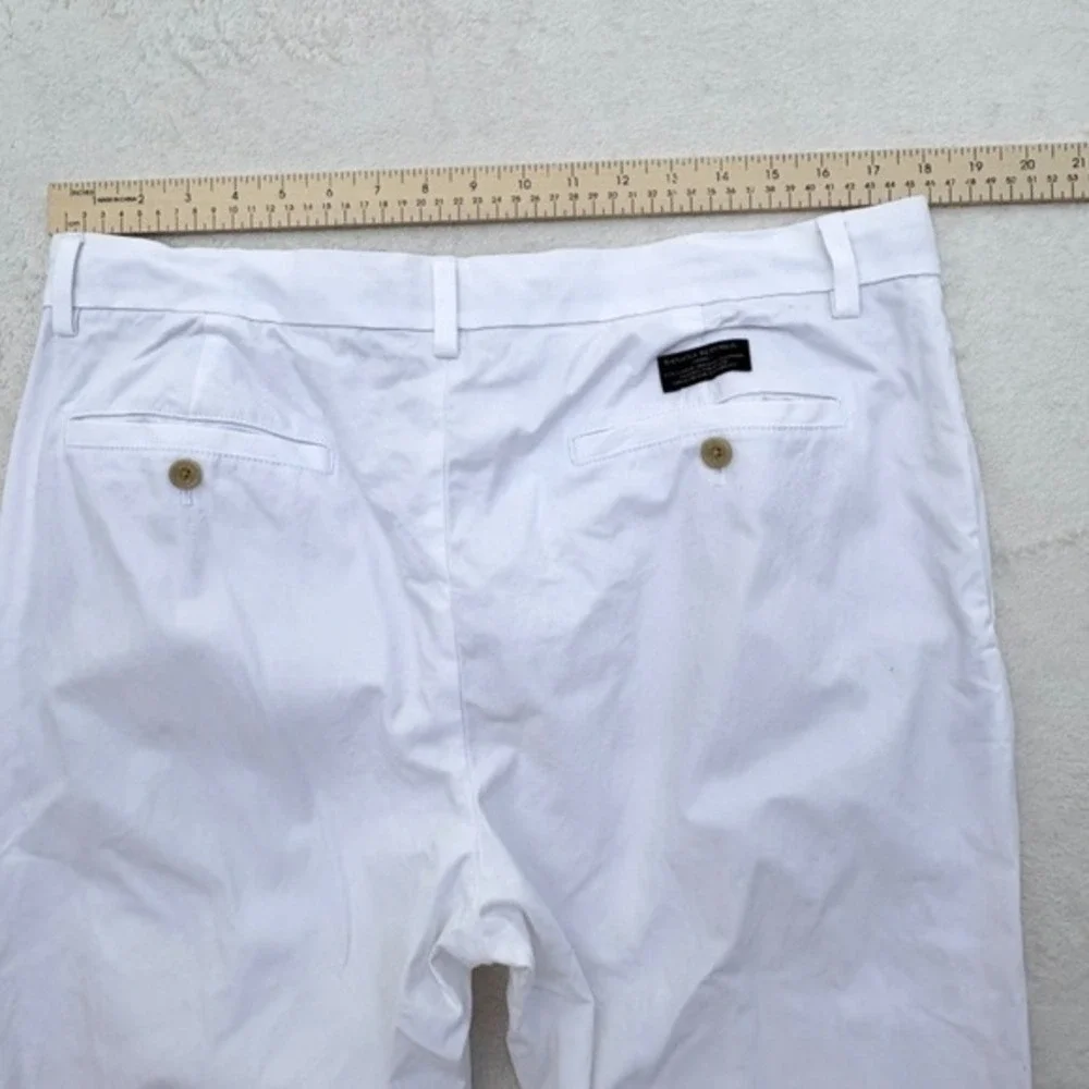 Banana Republic Aiden Chino Slim‎ Fit Pants, Mens 35x32 White